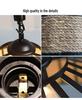 Rustic Industrial Hemp Rope Pendant Light - Yurt & Bar Lighting