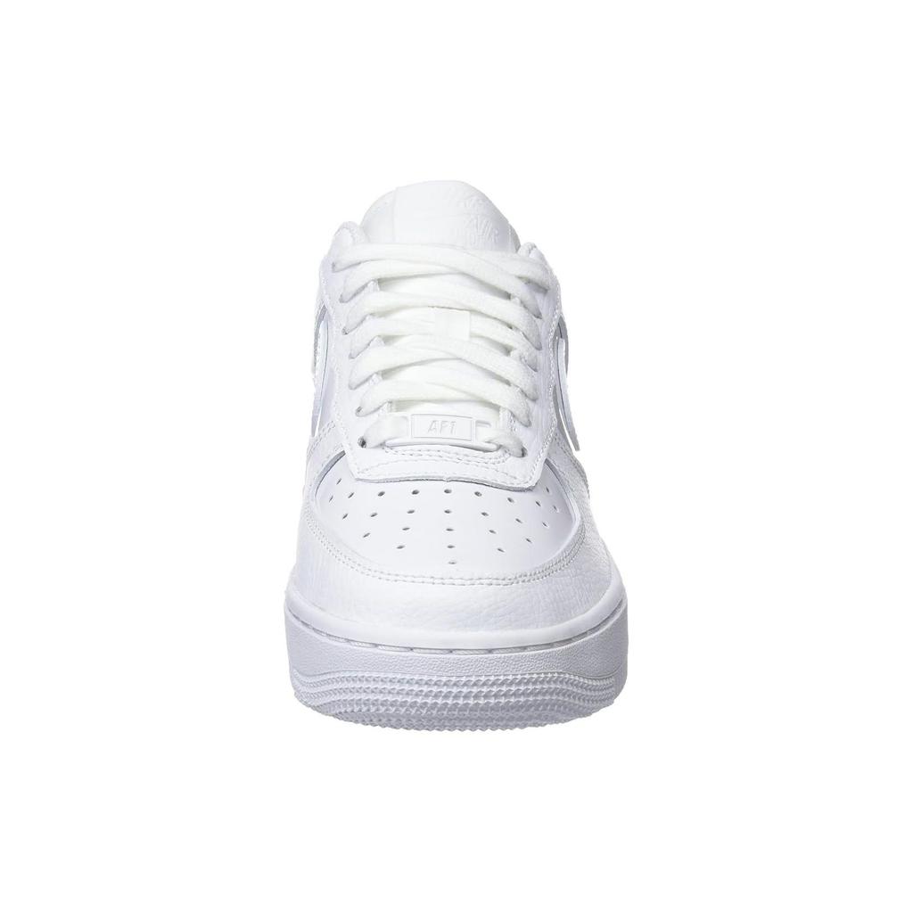 Nike Air Force 1 Leather Comfortable Versatile Non-Slip Durable Low-Top Lifestyle Shoes Women sneaker White AH0287-100
