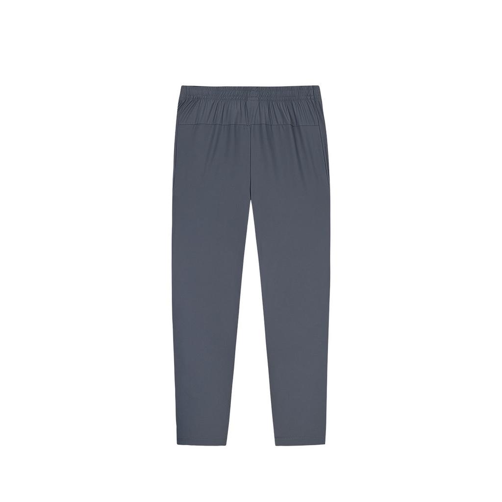 Anta Comfortable Casual Simple Straight Leg Breathable Mid Waist Knitted Sports Pants Men bottoms Gray 152437349-2