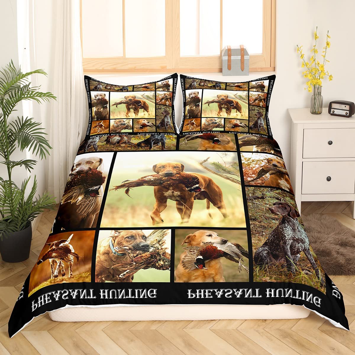 

Farm Animals Duvet Cover Wild Animal Quilt Coverfull Size Farm Bedroom Decor For Boys Teens 3 Pcs With 2 Pillowcases No Quilt EU Single(135x200cm)