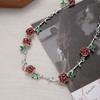 Summer Sweet Mori Style Collarbone Chain Femininity Small Fresh Rose Necklace Elegant Gentle Niche Necklace