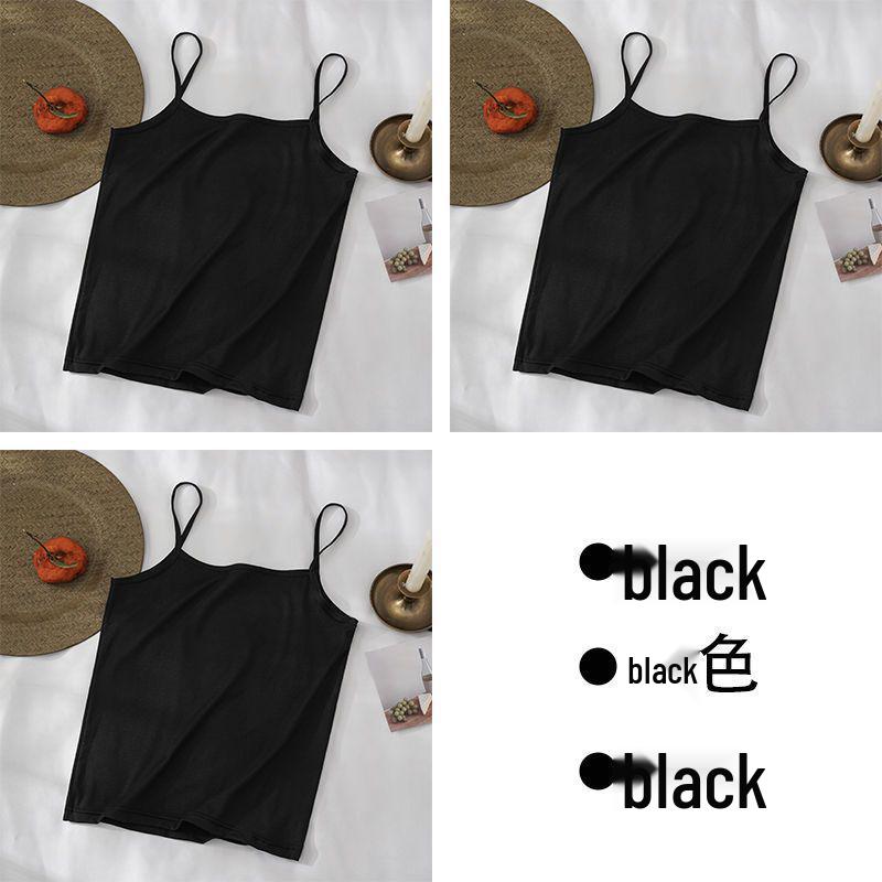 Women's Versatile Sleeveless Mid-Length Camisole - Thin Base Layer & Outerwear Top