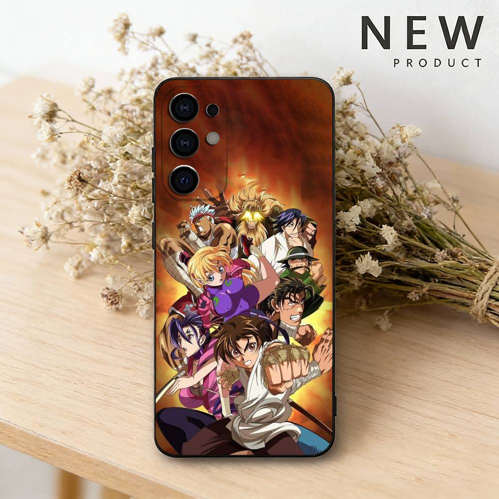 K-Kenichi – Der mächtigste Schüler – Handyhülle für Samsung S26, 25, 24, 23, 22, 30, 21, 10, 9, Ultra, Plus, Lite – Schwarze, weiche Hülle