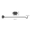 2pcs Black Crescent window lock Cabin Hooks Eye Latch Stainless Steel safety switch 3/4/6/8/10/12/14/16inch Holder with screws