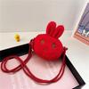Children's Cute Plush Rabbit Crossbody Bag: Fashionable Coin Purse for Baby Girls
