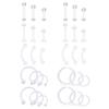 Duidelijke Sport Werken Bioflex Helix Tragus Conch Oorbellen Plastic Medusa Piercing Sieraden Lip Ringen Labret Piercing Retainer