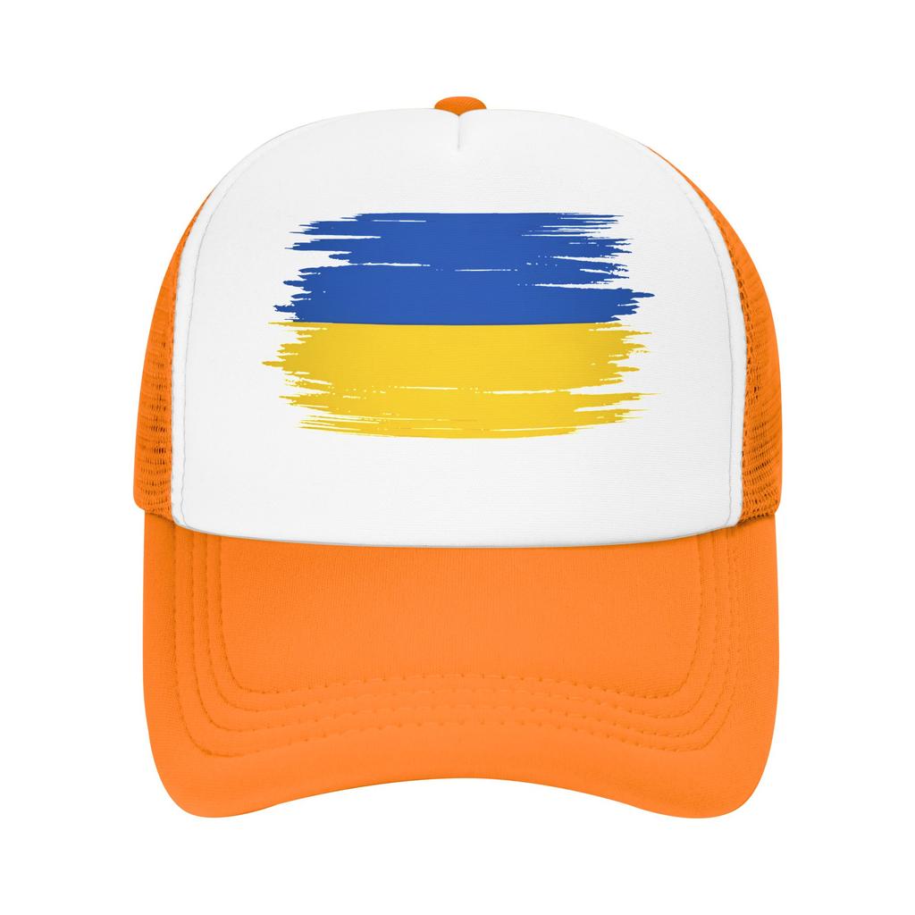 Summer Mesh Sun Hats Ukraine Flag Baseball Cap Unisex Print Outdoor Sports Adjustable Baseball Caps