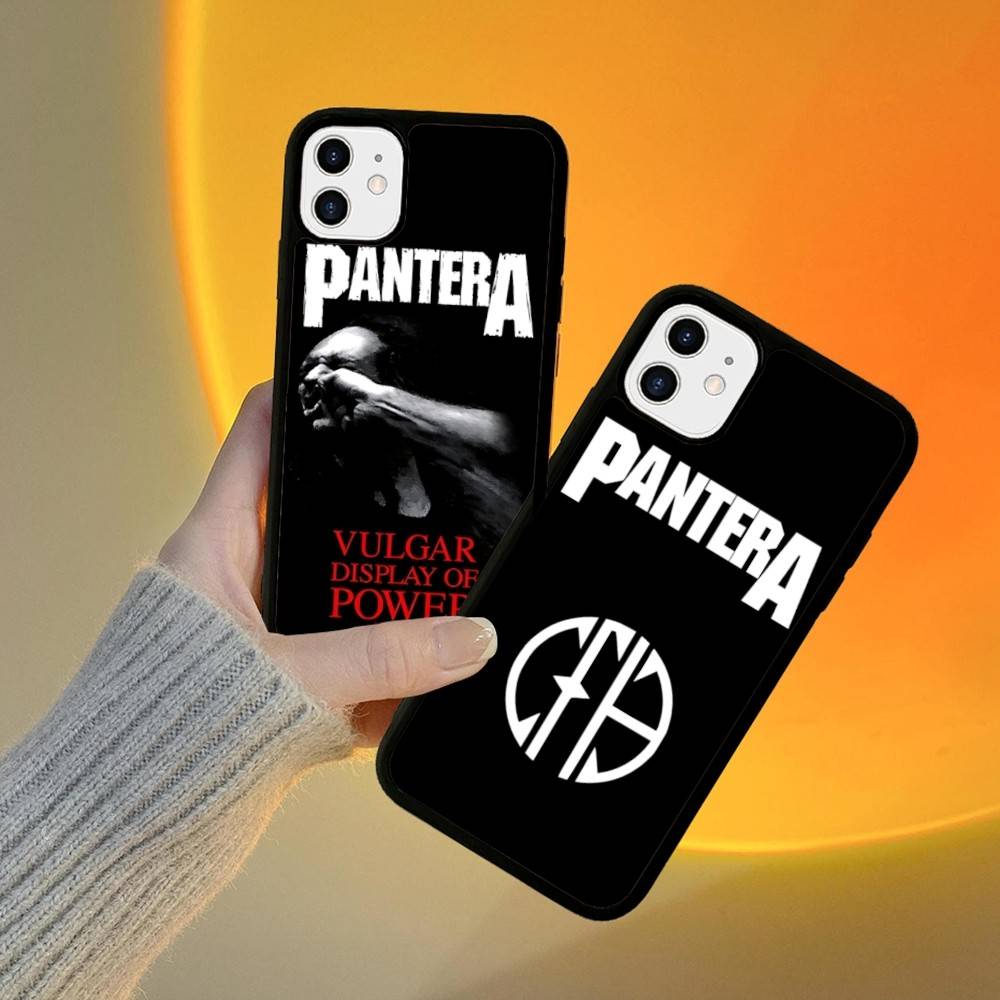 Dark Heavy Metal Rock P-PanteraS Band For IPhone 11 12 13 14 15 16 17 Pro Max Plus TPU+PC Shockproof Back Phone Cases