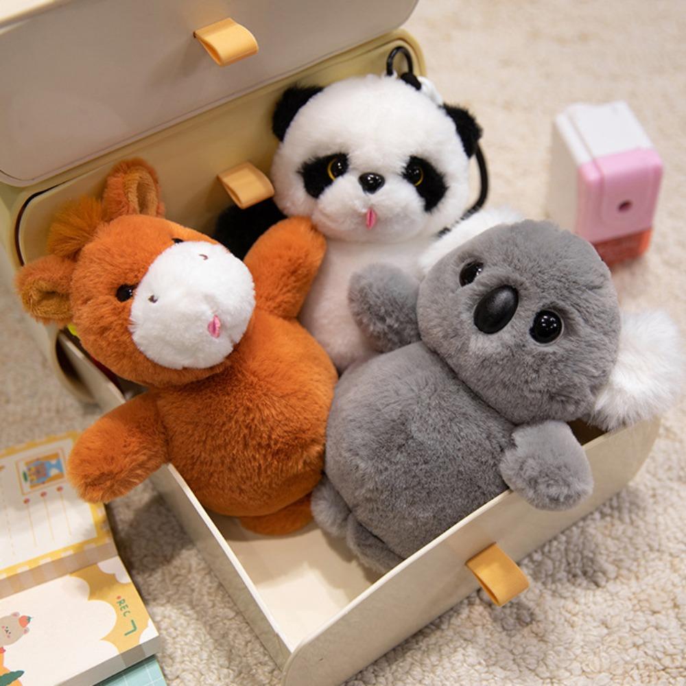

Bear Animal Doll Keychain Rabbit Plush Toys Small Pendant Capybara Plush Keychain Home Decor style 2