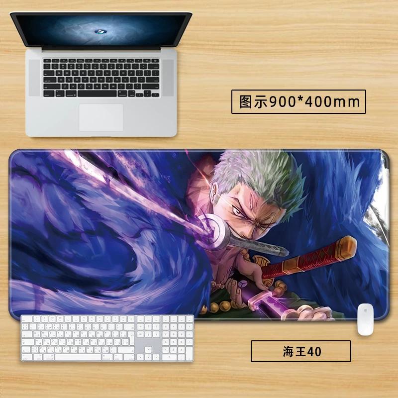 Anime Merchandise ONE PIECE Office Mouse Pad Oversized Boys Nautical King Animation Game Roronoa Zoro Computer Keyboard Cute Large Desktop Table Mat