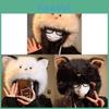 Cute Cat Ear Plush Hat With Embroidered Design For Winter Warmth And Windproof Protection