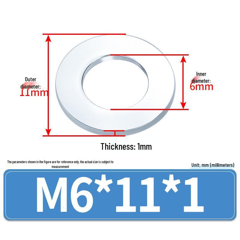 Extra Large Galvanized Metal Flat Washer (Sizes M1.6-M14)