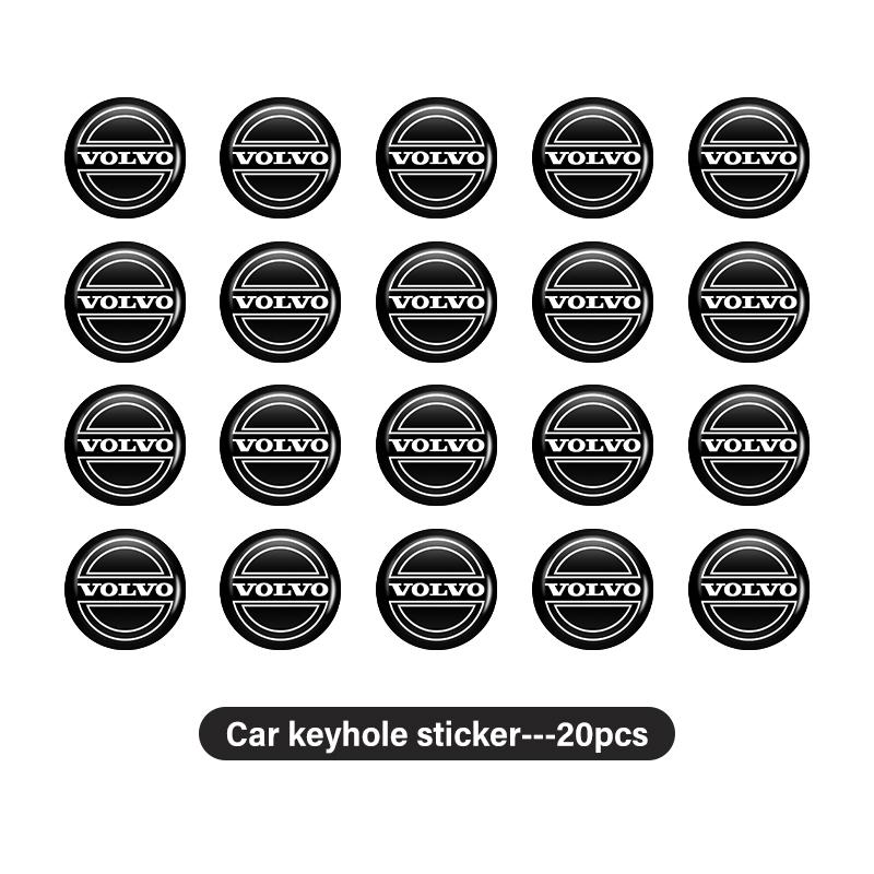 Car Door Keyhole Sticker Lock Protector Anti-blocking Decal For Volvo V50 S60 XC60 S40 XC40 XC90 V60 S80 S90 V70 XC70