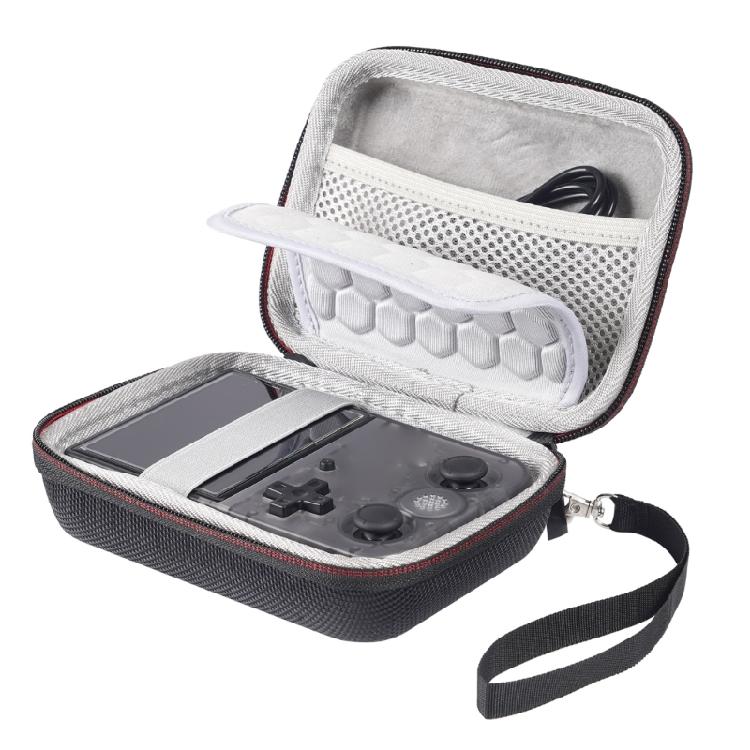 Pouch for RG35XX Handheld Game Console Scratchproof Carrying Case Shockproof Storage Bag Hard Case with Mesh Pocket