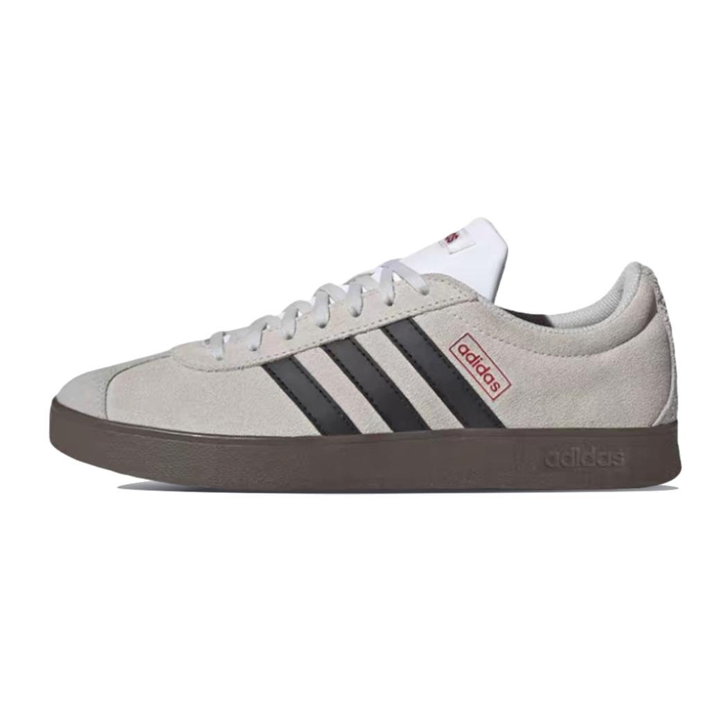 Adidas VL COURT 2.0 Cushioning Abrasion Resistant Cushioning, Wear Resistant Low top Skateboard Shoes Unisex Pink White HQ1802(Team76-)