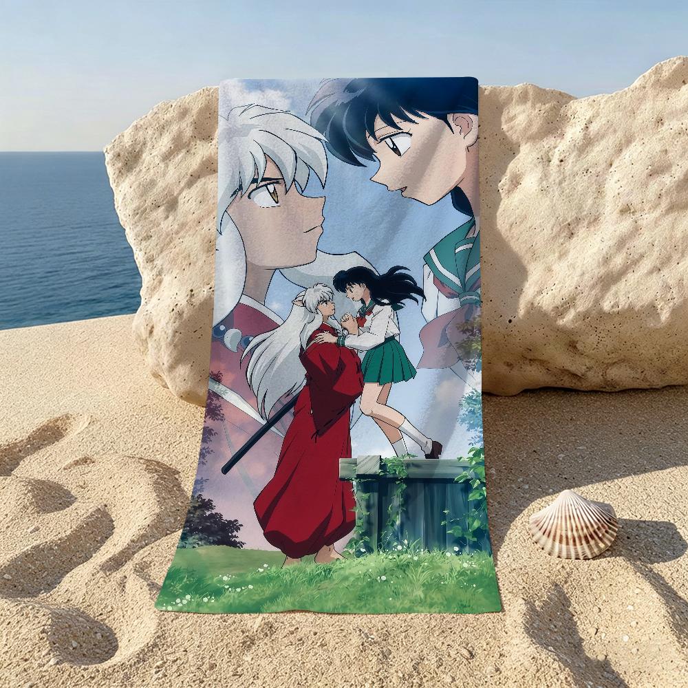 Classic Anime I-Inuyasha Towel For Beaches Yoga Studios Gyms Hot Springs Swimming Pools And Picnics