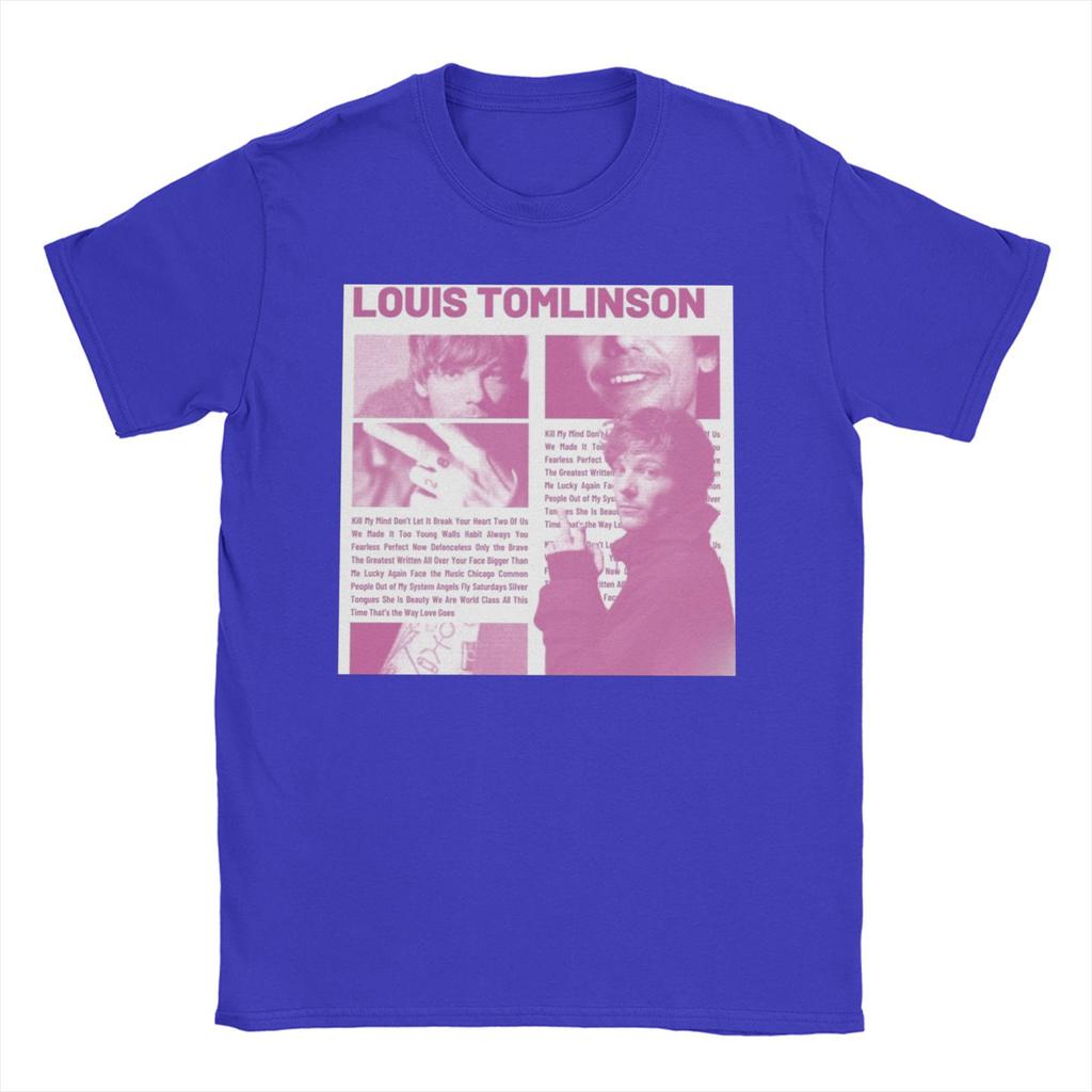 Vintage T Shirt Summer L/Louis Tomlinsons Trendy Cool T Shirts Singer Cotton Tshirt for Couple Y2K Retro Short Sleeve Tops