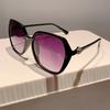 Stylish Design Gradient Shades Fashion Square Women's Sun Glasses Oversize Decoration Sunglasses for Travelling Driving