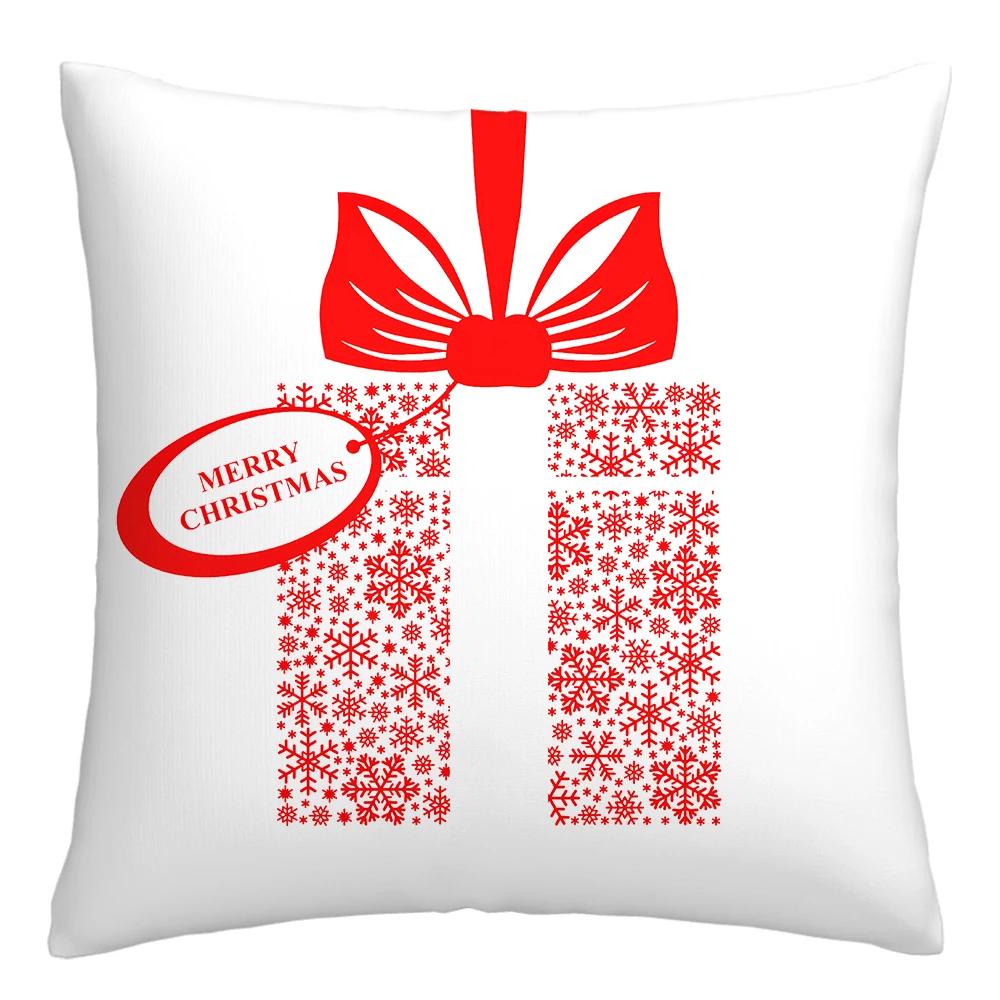Nordic New Year pillowcase Christmas cushion cover 40x40 45x45 50x50 60x60 decorative pillowcase for living room home decore