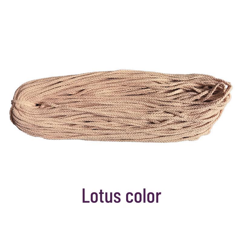 5mm Eight-Strand Hollow Cotton Rope for Handmade Weaving, Thick Drawstring Closure, Colored Pull Rope
