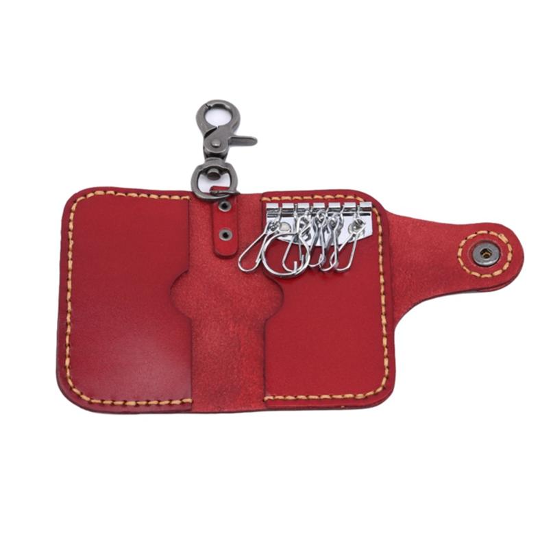 Buy Men Women Tanned Leather Handmade Car Key Case Key Holder Key ...