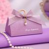 Elegant Purple Wedding Candy Box 2025: New Style Light Luxury for Engagement Party Favors