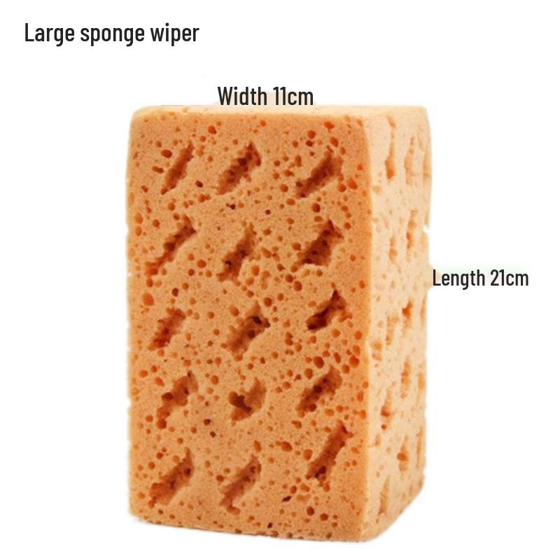 XL Stain-Removing Honeycomb Car Wash Sponge - High-Density, Water-Absorbing Detailing Supply
