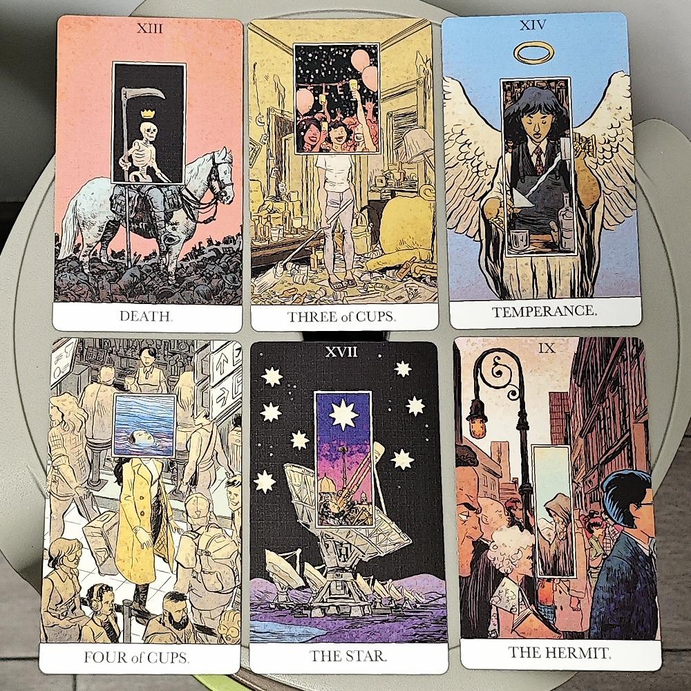 12*7cm Odhalený Tarot 80 ks Tarotových karet (se 2 speciálními kartami) V pevné krabičce potištěné 350GSM dvojitě raženým kartonem