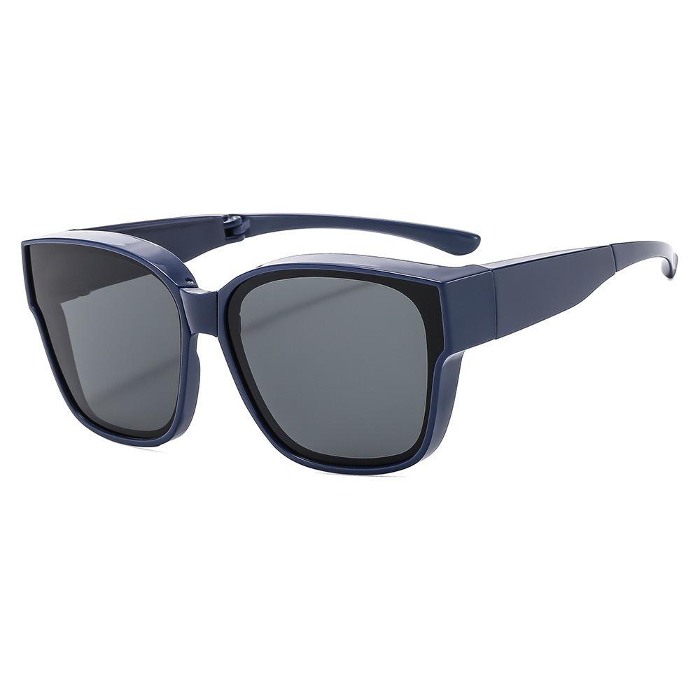 

Polarized Fishing Eyewear Driving Glasses Sunglasses Cover for Daily Wear Outdoor Activities Travel Beach Sun UV Protection синій