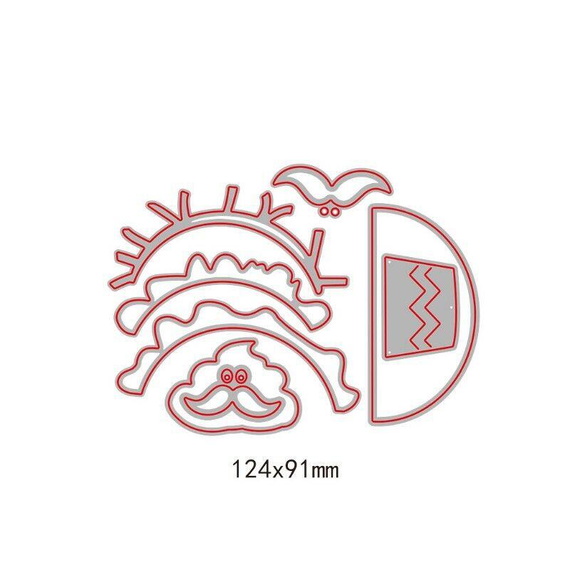 Beard Ice Cream Cutting Dies Metal Stencil DIY Scrapbooking Album Paper Card Embossing Craft Die Cut Cake Food