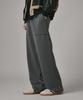 Beodeonteu Relaxed Out-Pocket Elastic Waist Slacks [Charcoal]