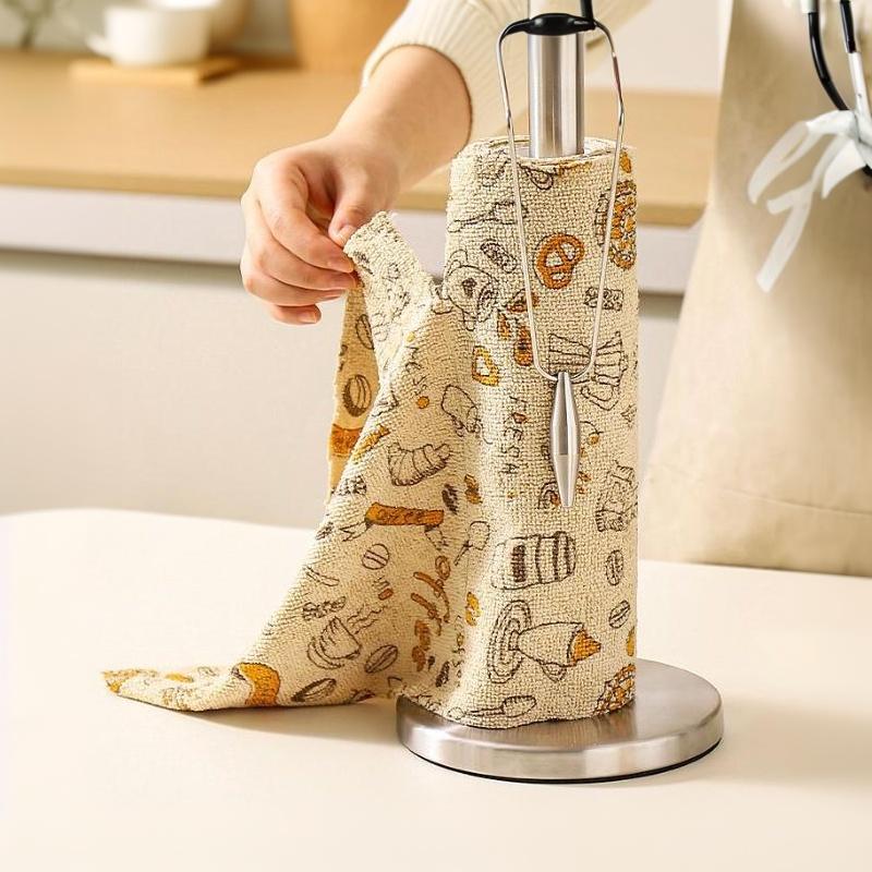 Thickened Disposable Tearable Kitchen Cleaning Cloth Oil-Proof Non-Stick Dish Towel Ultra Absorbent Wet And Dry Dual-Use Wipes