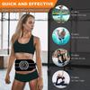 EMS Muscle Toner Abdominal Toning Belt Electric Muscle Stimulation Waist Massager USB Recharge Weight Loss Fitness Training Gear