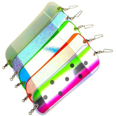 Placa Flash Luminosa para Buceo Flasher de Pesca de Arrastre 28CM Flashes de Pesca Equipo de Pesca en el Mar