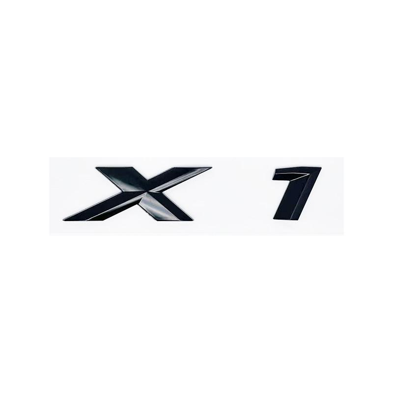 3D ABS Glossy Black XDrive Alphanumeric Emblem Sticker for BMW X1 X2 X3 X4 X5 X6 X7 & GT - 18i 20i 23i 25i 28i 30i 35i 40i 45i 5