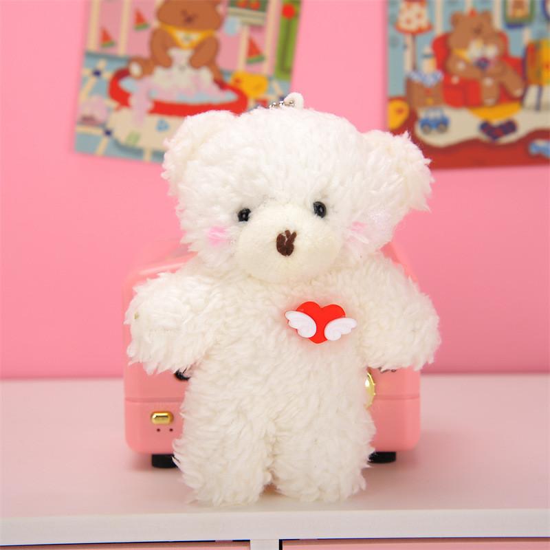 Adorable Blush Bear Plush Keychain Cute Soft Teddy Bear Bag Charm 10cm