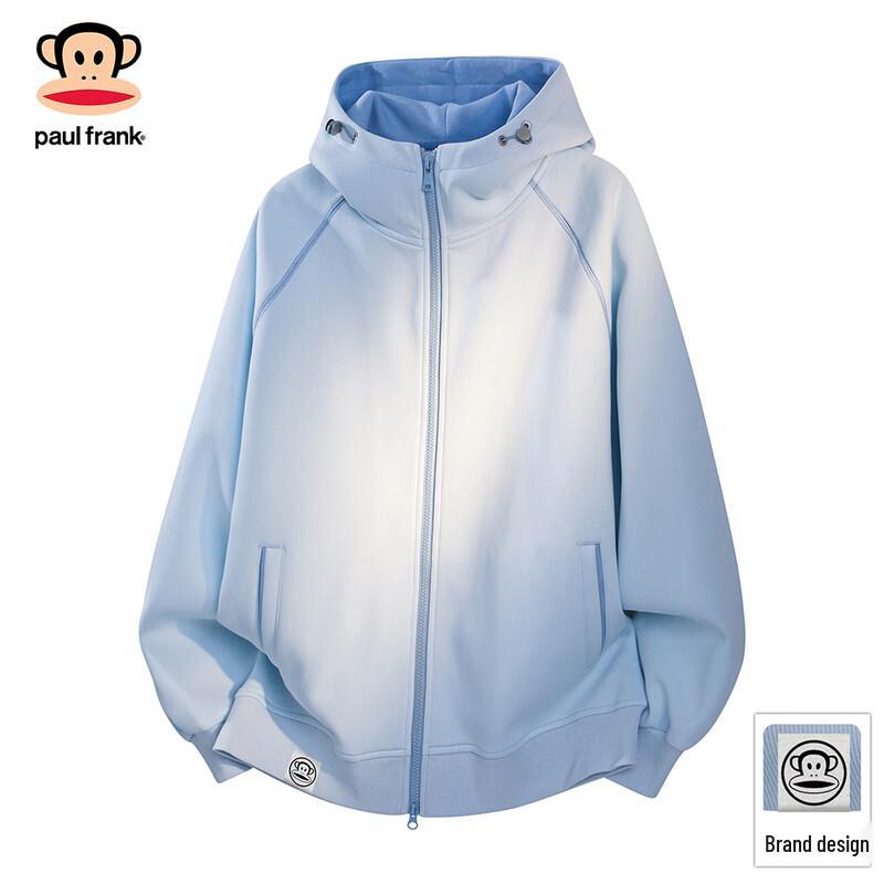 Paul Frank Men s Colorblock Hooded Cardigan Sweatshirt M