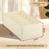 Underwear and Socks Organizer: Home Fabric 4-Piece Lidless Storage Set for Scarves, Socks, and Bras.