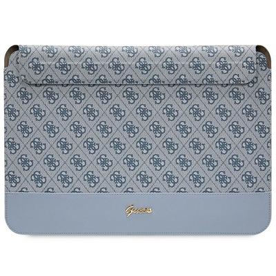 Custodia per laptop 14" Guess 4G Stripe Logo Metallico Blu