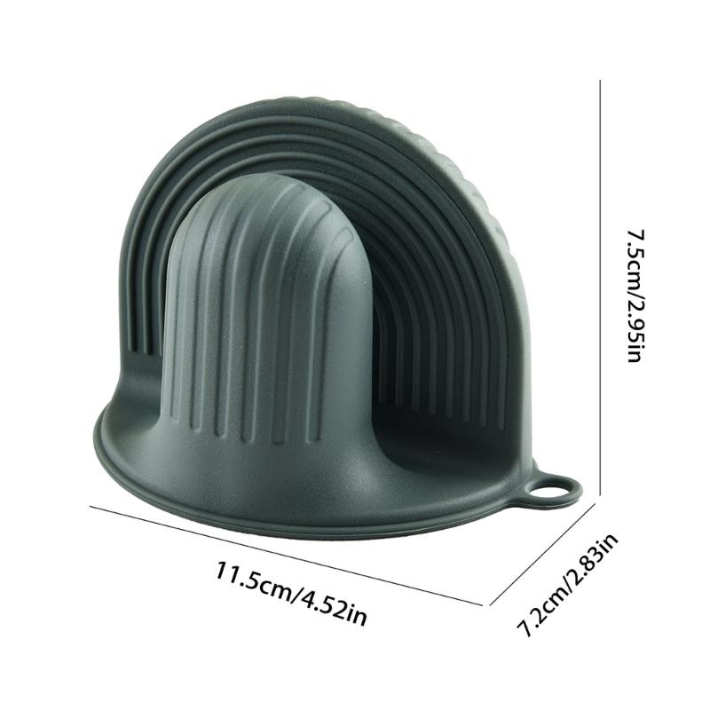 Set mit 2 ergonomischen Küchenhandschuhen, Silikon-Ofenhandschuhe, hitzebeständig, zum sicheren Entnehmen heißer Teller aus der Mikrowelle