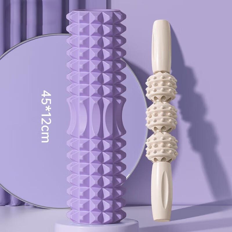 Fascia Massage Roller and Spiky Stick Set