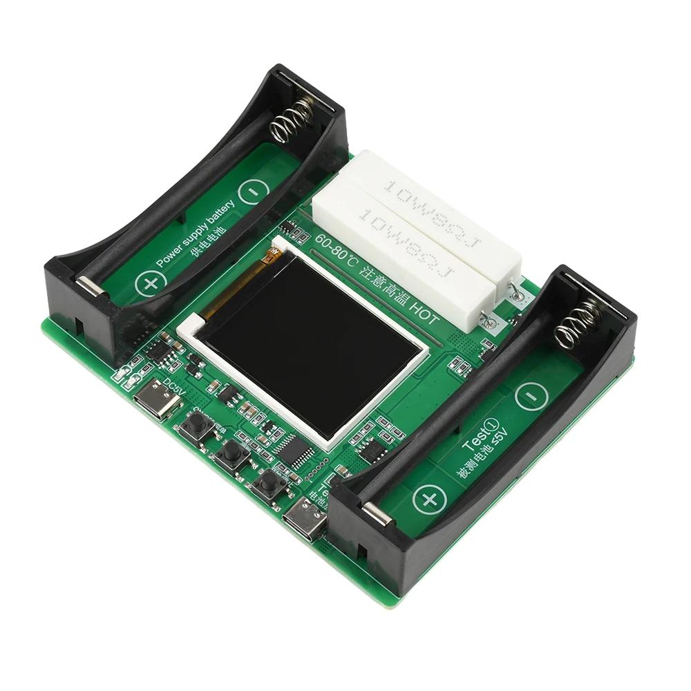 18650 Battery Capacity LCD Tester Module MAh MWh Type-C Port Digital Display Lithium Batteries Measurement Power Detector Tester