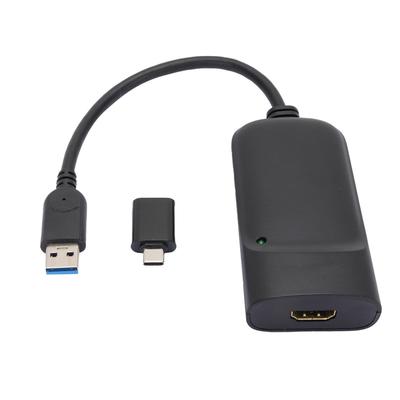 USB3.0 To High Definition Multimedia Interface 2K Adapter Pluggable O Output Microphone Input