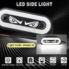 1 Stück Gut Sichtbares 12V/24V LED Seitenmarkierungslicht Für LKW Anhänger Motorräder Fahrsicherheit mit ABS-Gehäuse und Hellem Teufelsaugen-Design