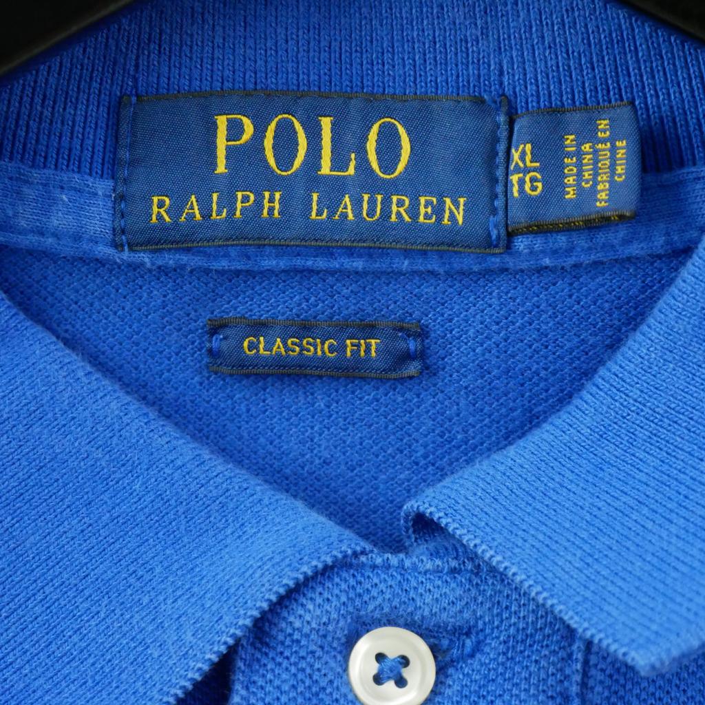 Seconde vie - Polo manches courtes Homme Bleu - Très bon état