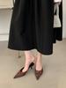 Women's Suede Pointed Toe Thin Heel Elegant Outdoor Wear Heels - Elegant for Parties & Office