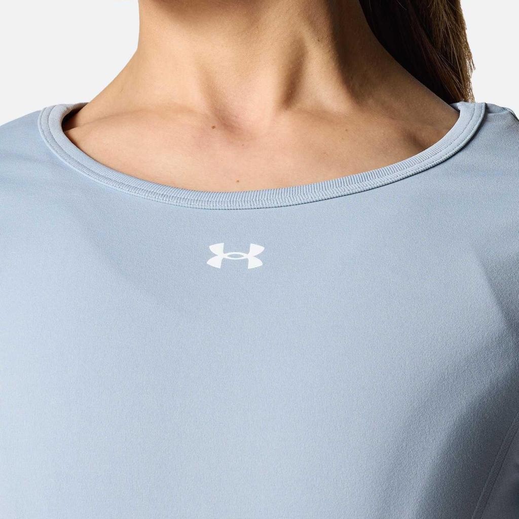 Under Armour Vanish Round Neck Comfortable Solid Color Short Sleeve Breathable Regular T-Shirt Women T-Shirts Harbor-Blue 1379149-467