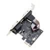 1Pcs Rs232 Com Pci-E Pci For Express Expansion Adapter Car Diy Accessories Pcie To 2 Serial Db9 Card