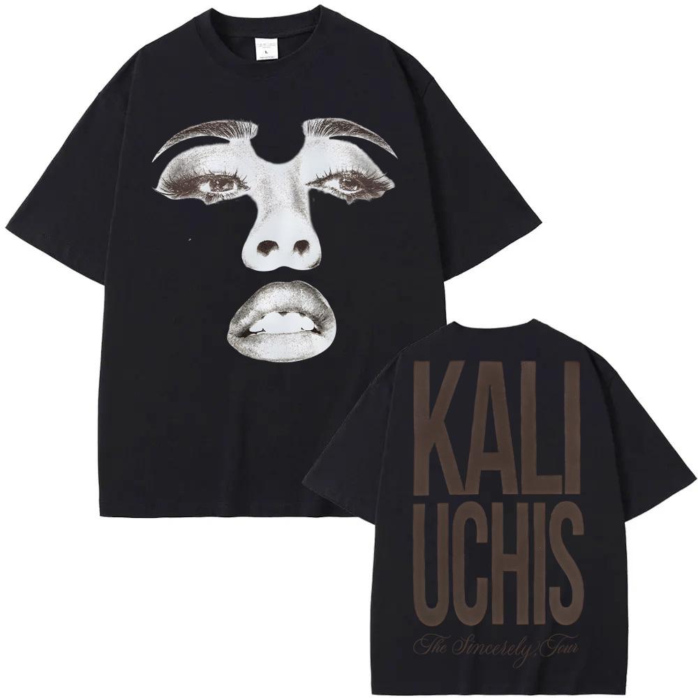 

Sincerely, Tour Face TEE Kali Uchis Same as official website 2025NEW 100%cotton TOPS Vintage High Quality Summer Hip Hop Tshirt 4XL