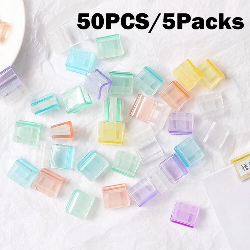 10-200PCS Creative Push Clip File Organizer Test Paper Storage Classification Folder Binder Clip for Documents Books Office